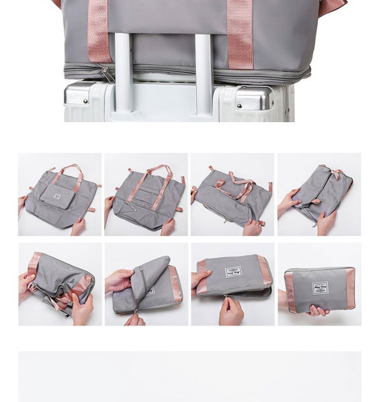 Fashion Gray Dry And Wet Separation Large-capacity Single Shoulder Bag,Messenger bags