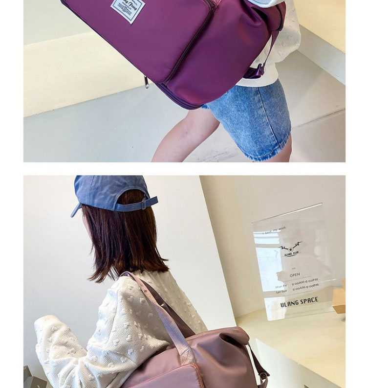 Fashion Grape Purple Dry And Wet Separation Large-capacity Single-handle Shoulder Bag,Messenger bags