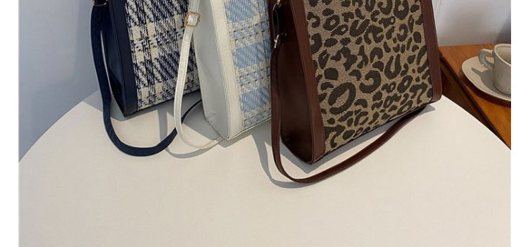 Fashion Brown Large-capacity Leopard-print Crossbody Bag,Shoulder bags
