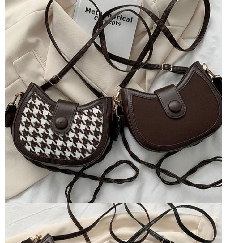 Fashion Matte Brown Pu Frosted Crossbody Bag,Shoulder bags