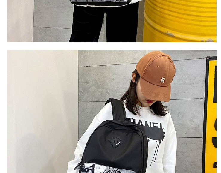 Fashion 5# Nylon Print Backpack,Backpack