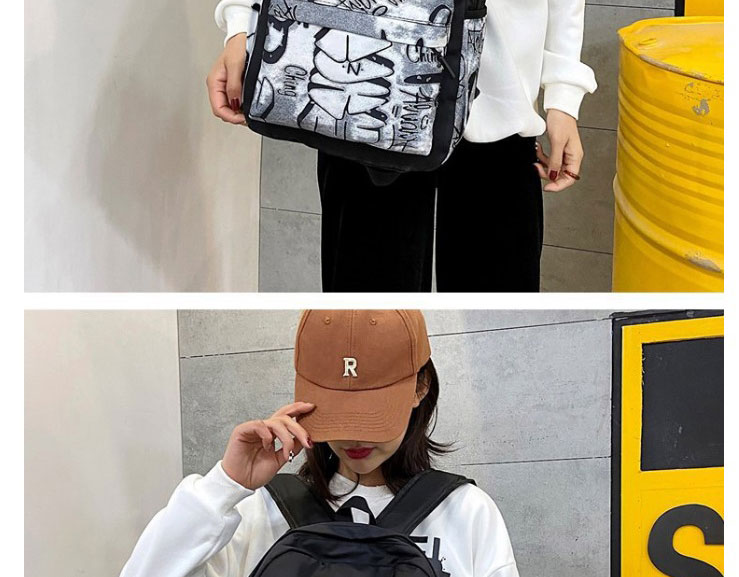 Fashion 9# Nylon Print Backpack,Backpack