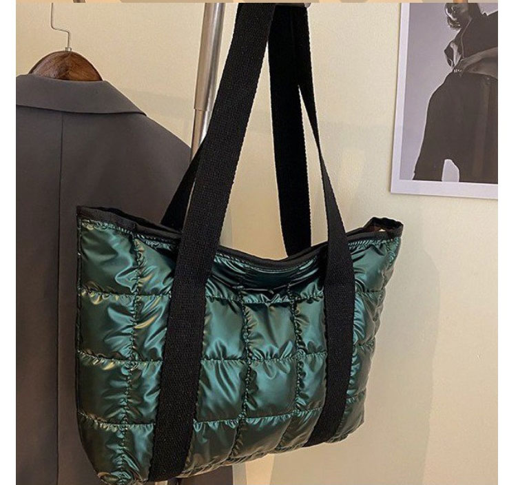 Fashion Green Large-capacity Nylon Laser Handbag,Handbags