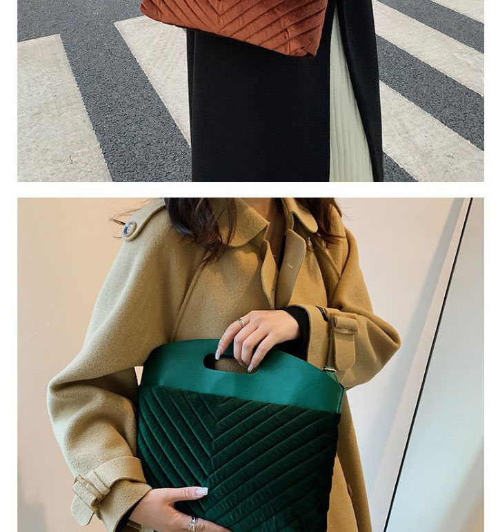 Fashion Green Plush Velvet Clutch,Handbags