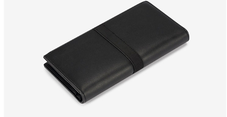 Fashion Black Frosted Zip Rectangular Wallet,Wallet