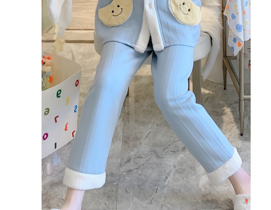 Fashion 3156 Blue Moon (removable Scarf) Air Cotton Cartoon Quilted Maternity Pajamas Set,Kids Clothing