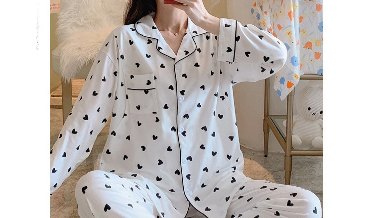 Fashion Bear Head Cotton Printed Long Sleeve Maternity Pajama Set,Kids Clothing