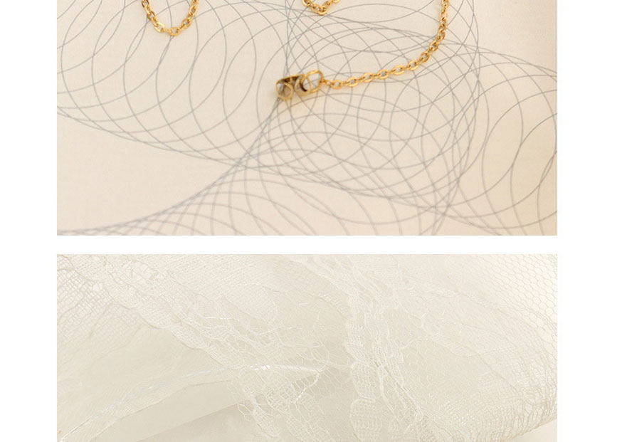 Fashion Gold Color Titanium Steel Gold-plated Tassel Twist Chain Ear Wire,Earrings