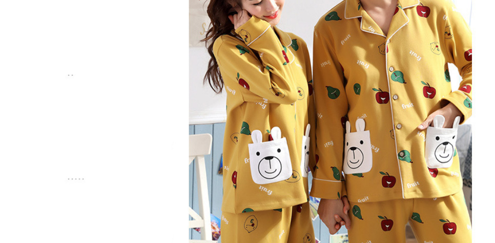 Fashion 9914 Bear (large Size) Cotton Geometric Print Embroidered Parent-child Pajamas Set,CURVE SLEEP & LOUNGE