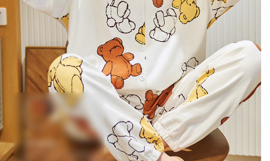 Fashion Dots Pure Cotton Geometric Print Pajama Set,CURVE SLEEP & LOUNGE
