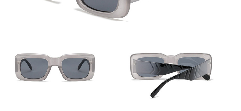 Fashion Rice White Frame Powder Tablets Large Frame Sunglasses,Women Sunglasses