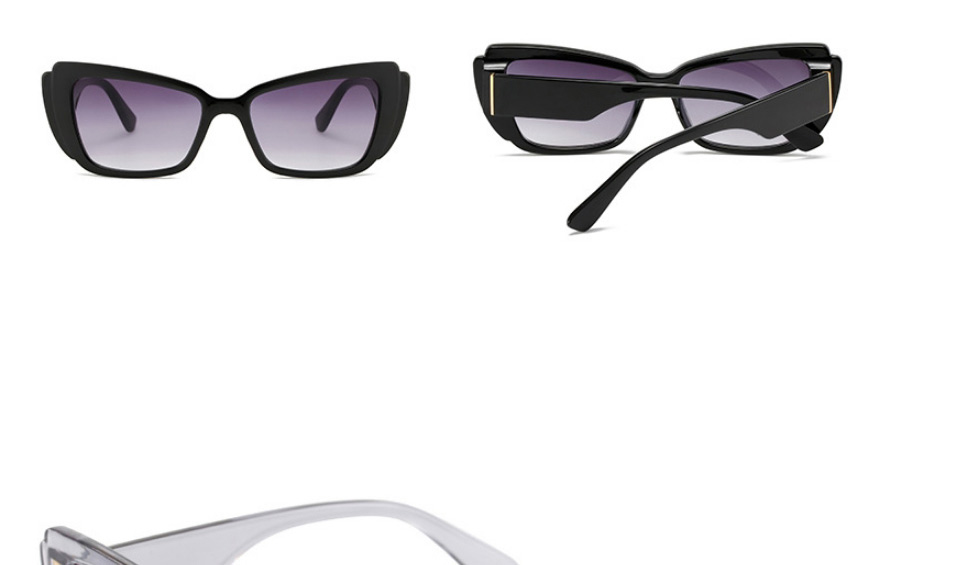 Fashion White Frame All Gray Film Pc Cat Eye Sunglasses,Women Sunglasses
