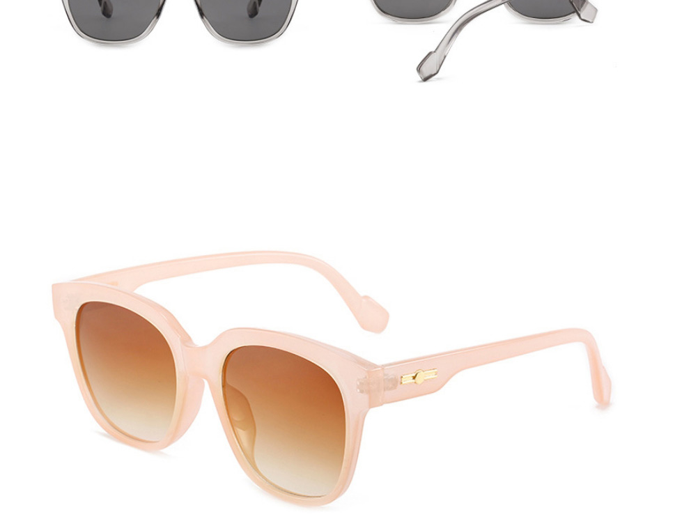 Fashion Leopard Frame Tea Slices Full Frame Square Sunglasses,Women Sunglasses