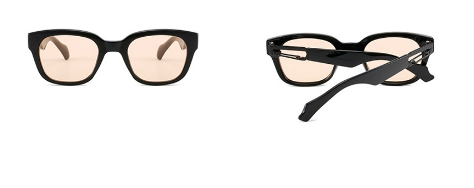 Fashion Black Frame Gray Piece Geometric Square Sunglasses,Women Sunglasses