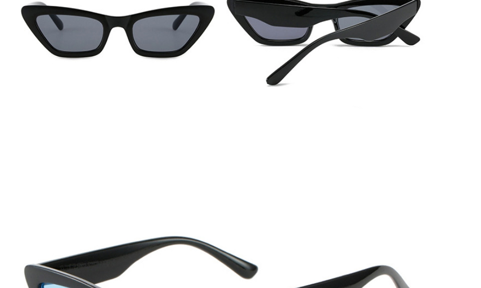 Fashion Leopard Frame Tea Slices Cat Eye Small Frame Sunglasses,Women Sunglasses