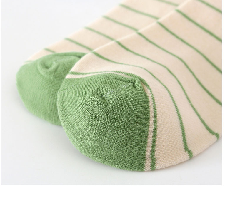 Fashion Green Cotton Geometric Print Socks,Fashion Socks