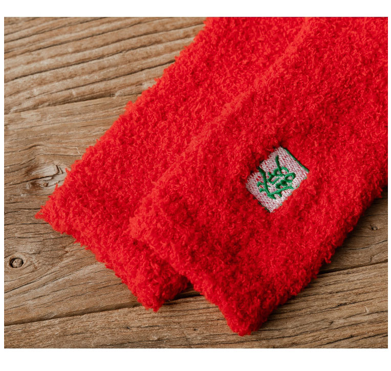 Fashion Send Coral Fleece Geometric Embroidery Thick Tube Socks,Fashion Socks