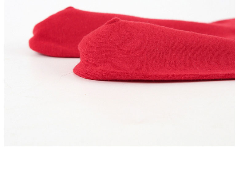 Fashion Red Deer Head Cotton Christmas Embroidered Wooden Ear Socks,Fashion Socks