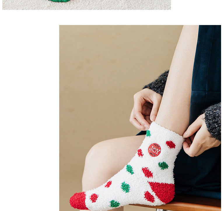 Fashion Striped Hat Christmas Velvet Embroidered Floor Socks,Fashion Socks