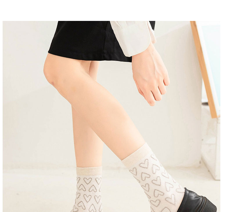 Fashion Love Cotton Geometric Print Stockings,Fashion Socks