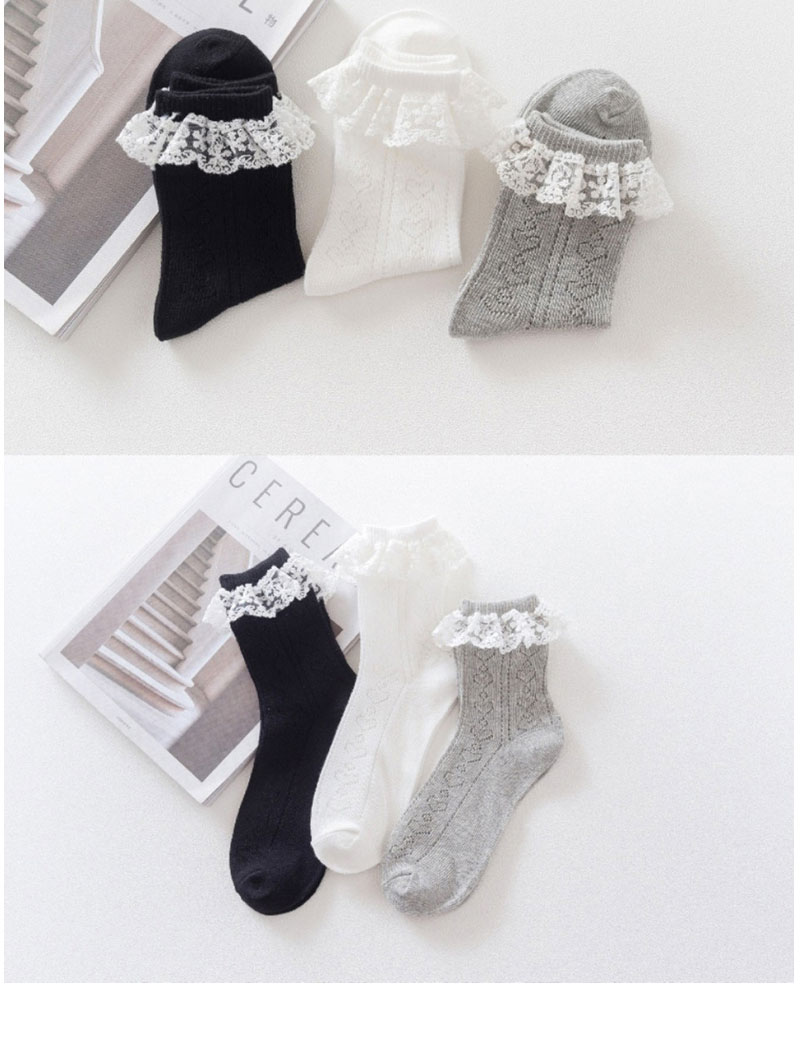 Fashion Grey Lace Socks,Fashion Socks