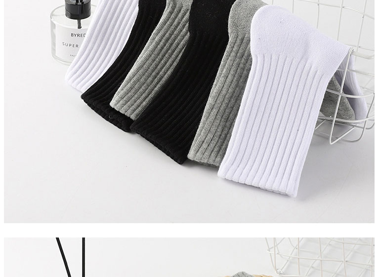 Fashion Black Cotton Knitted Tube Socks,Fashion Socks