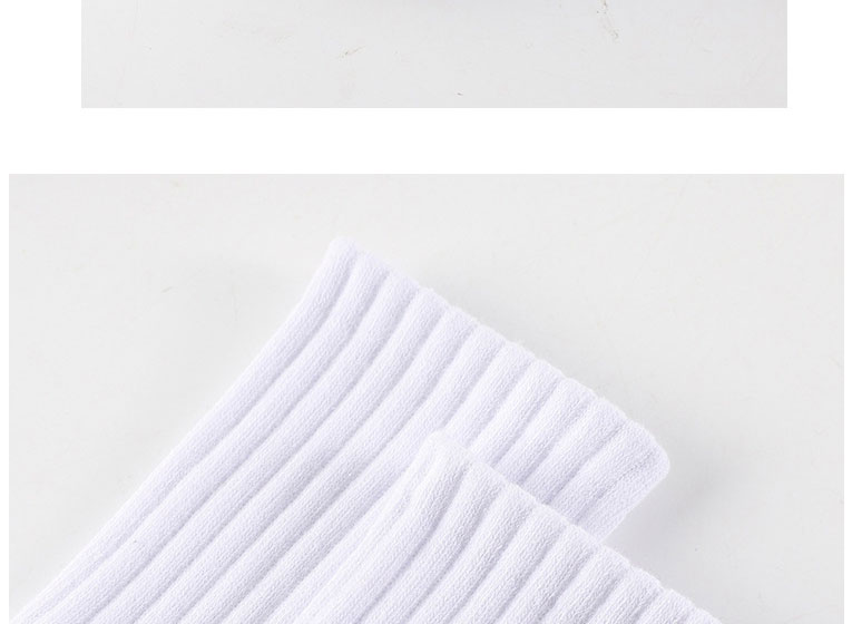 Fashion White Cotton Knitted Tube Socks,Fashion Socks
