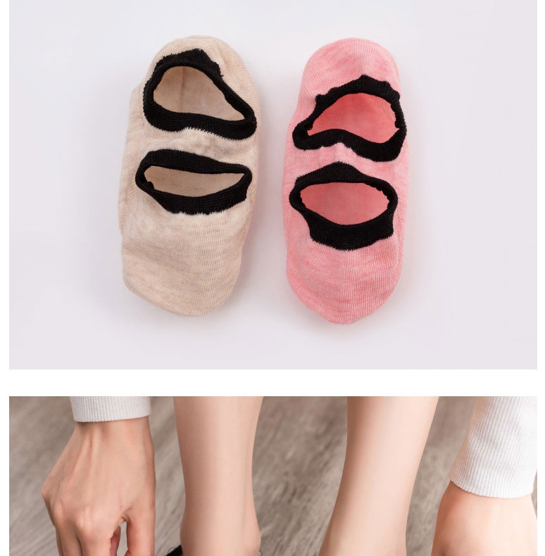 Fashion Khaki Cotton Geometric Print Pump Socks,Fashion Socks