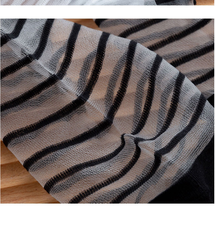 Fashion Vertical Stripes White Lace Lace Card Silk Bow Crystal Thin Socks,Fashion Socks