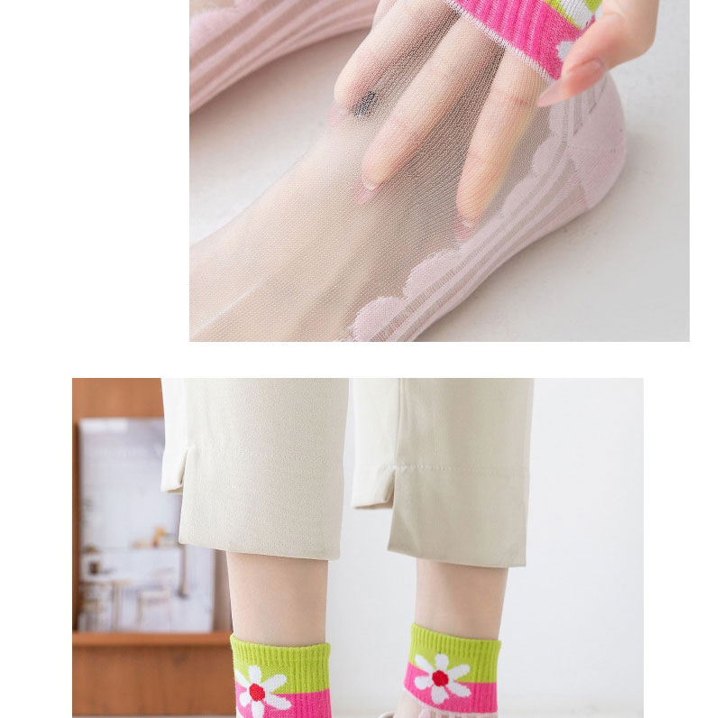 Fashion Yellow Sunflower Embroidery Stockings Stitching In Tube Socks,Fashion Socks