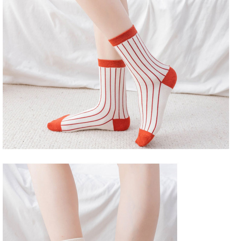 Fashion Vertical Stripes Cotton Geometric Print Socks,Fashion Socks