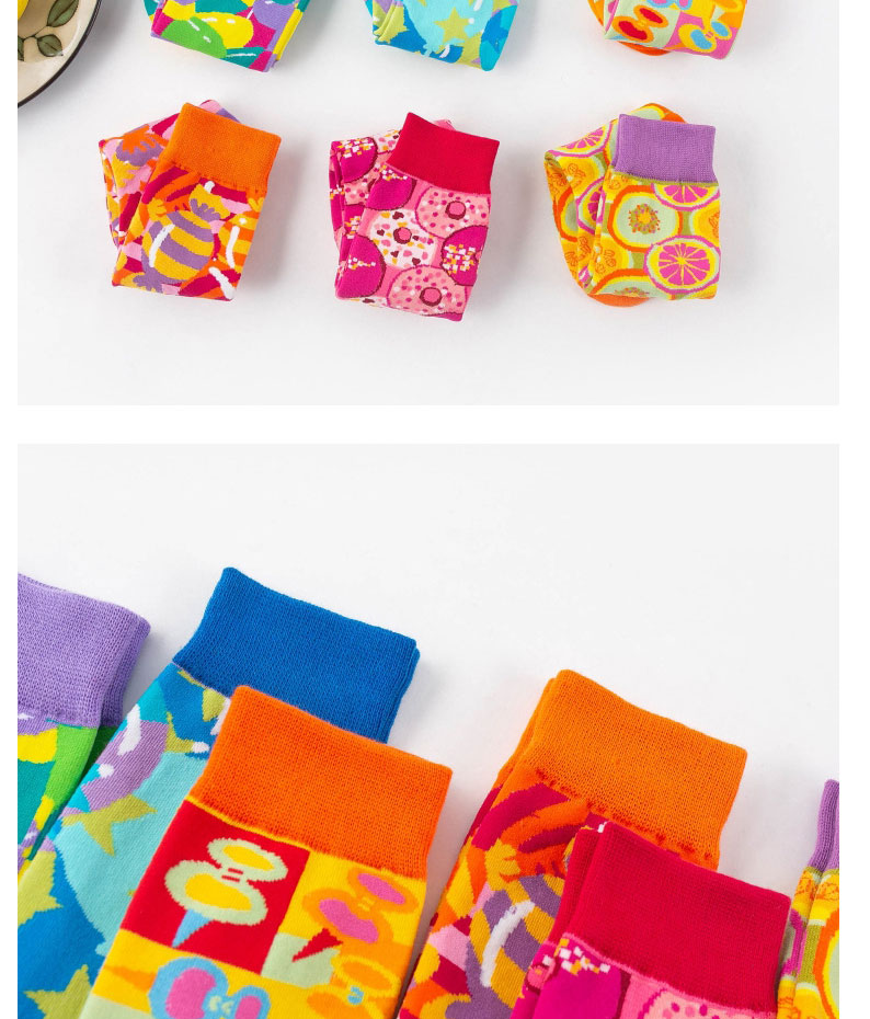Fashion Candy Cotton Geometric Print Socks,Fashion Socks