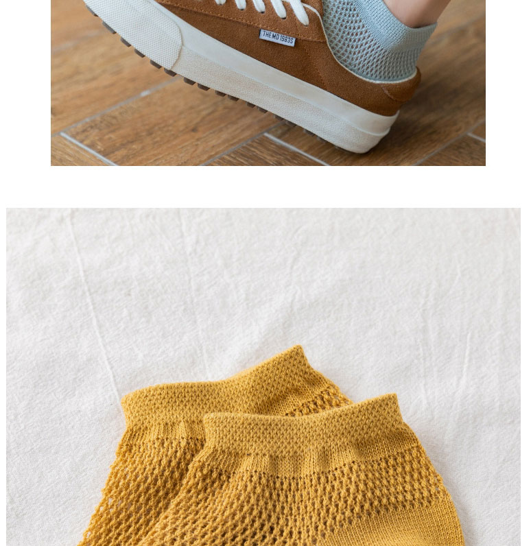 Fashion Superficial Cotton Geometric Mesh Boat Socks,Fashion Socks