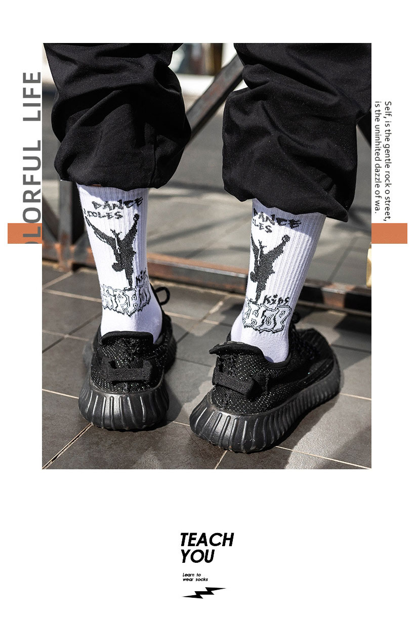 Fashion 2-bar Socks Cotton Geometric Print Socks,Fashion Socks