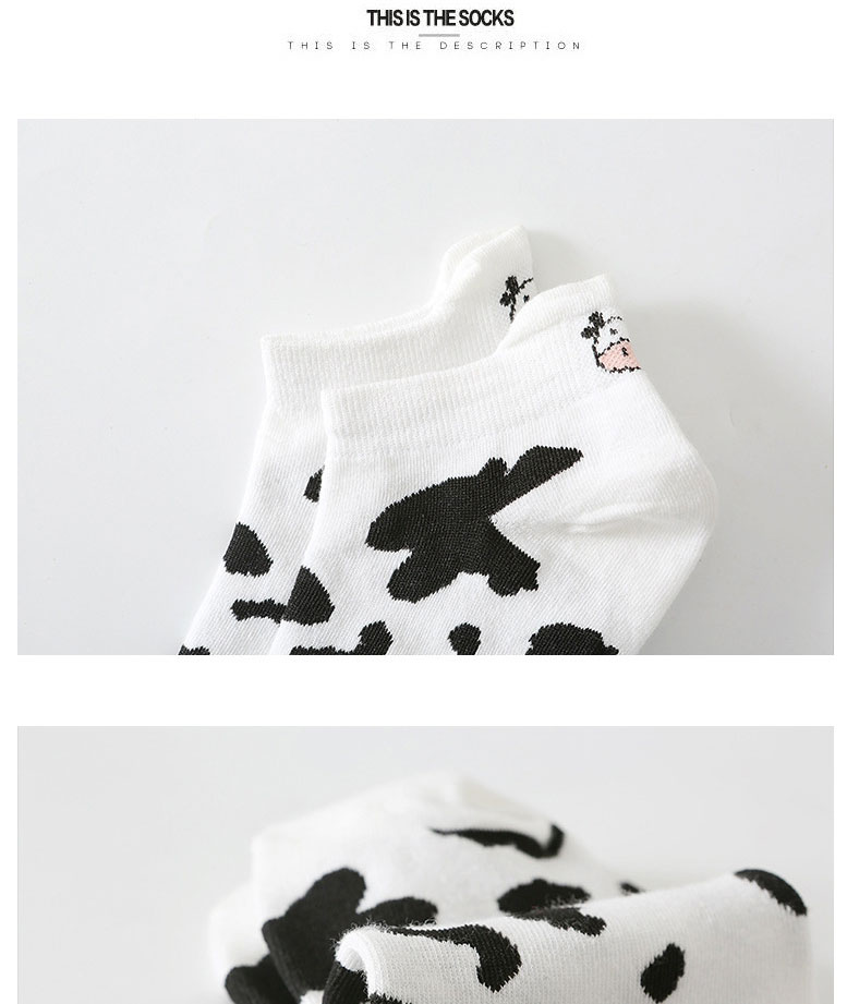 Fashion Cows Cotton Geometric Print Socks,Fashion Socks