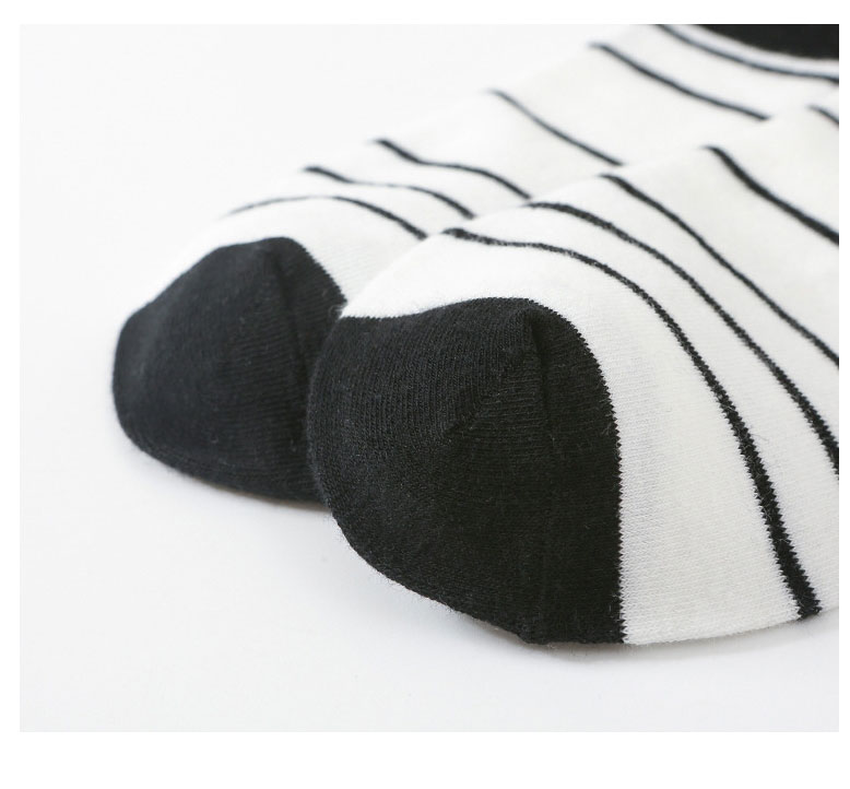 Fashion Cream Cotton Striped Check Cow Pattern Socks,Fashion Socks