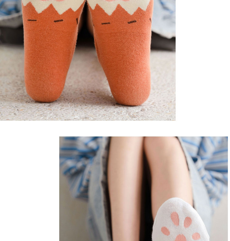 Fashion Grey Cotton Geometric Print Pump Socks,Fashion Socks