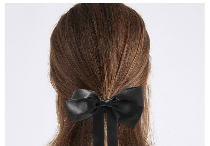 Fashion Black Bow Spring Clip Black Bow Hairpin,Hairpins