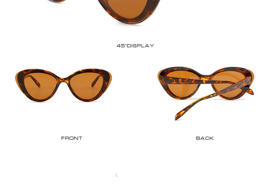 Fashion Leopard Frame Whole Tea Slices Pc Cat Eye Sunglasses,Women Sunglasses