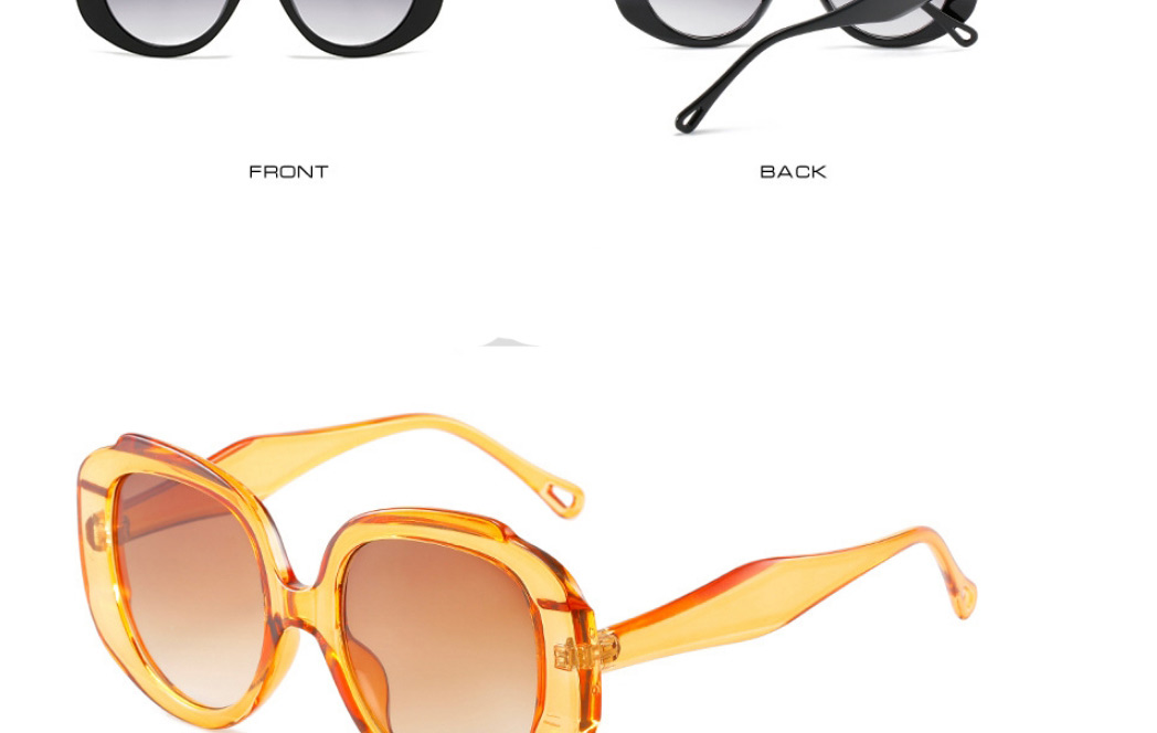 Fashion Red Frame Powder Large Frame Sunglasses With Rhombus Temples,Women Sunglasses
