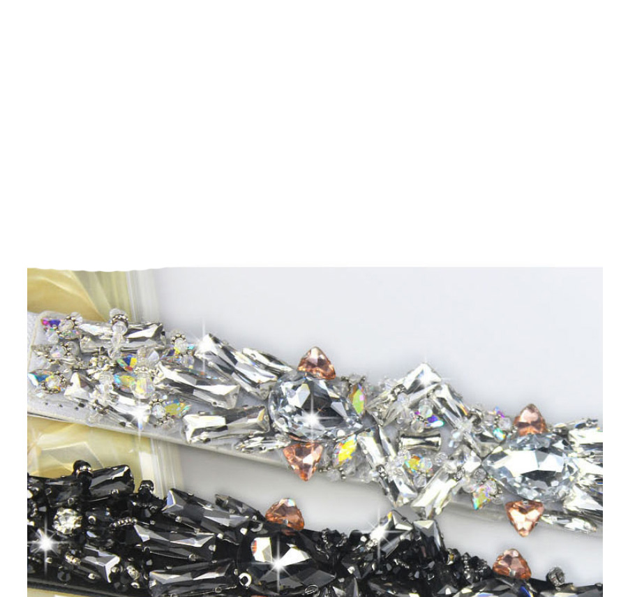 Fashion White Crystal Diamond Wide Band Belt,Wide belts