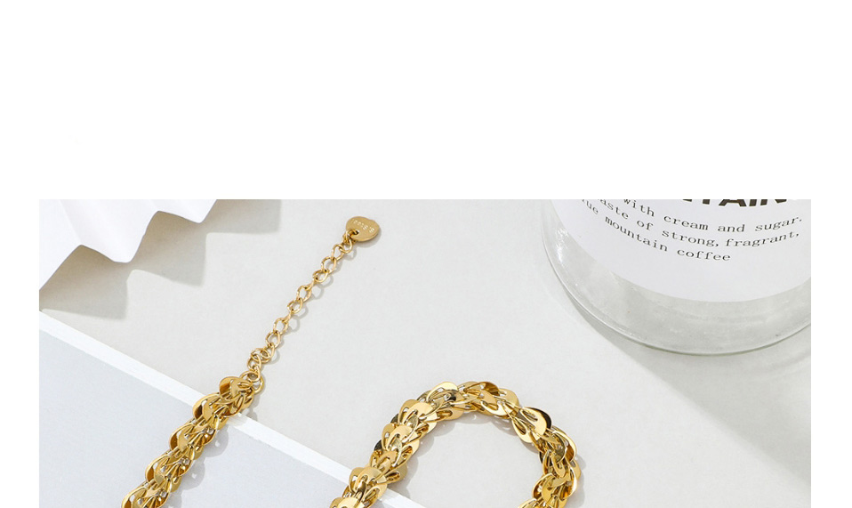 Fashion Gold Color Stainless Steel Geometric Necklace,Necklaces