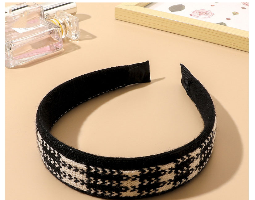 Fashion Stripe Black And White Striped Knitted Headband,Head Band