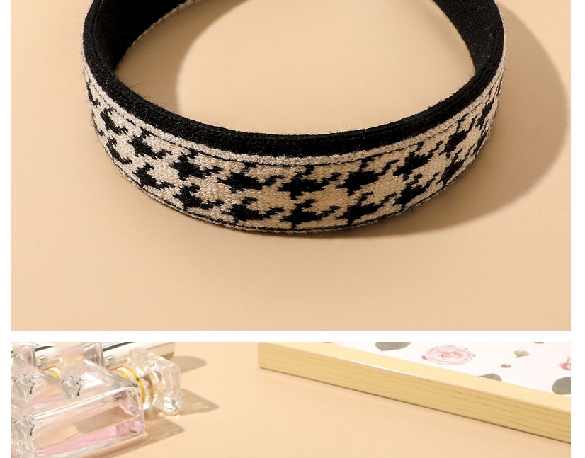 Fashion Diamond Black And White Diamond Knit Headband,Head Band