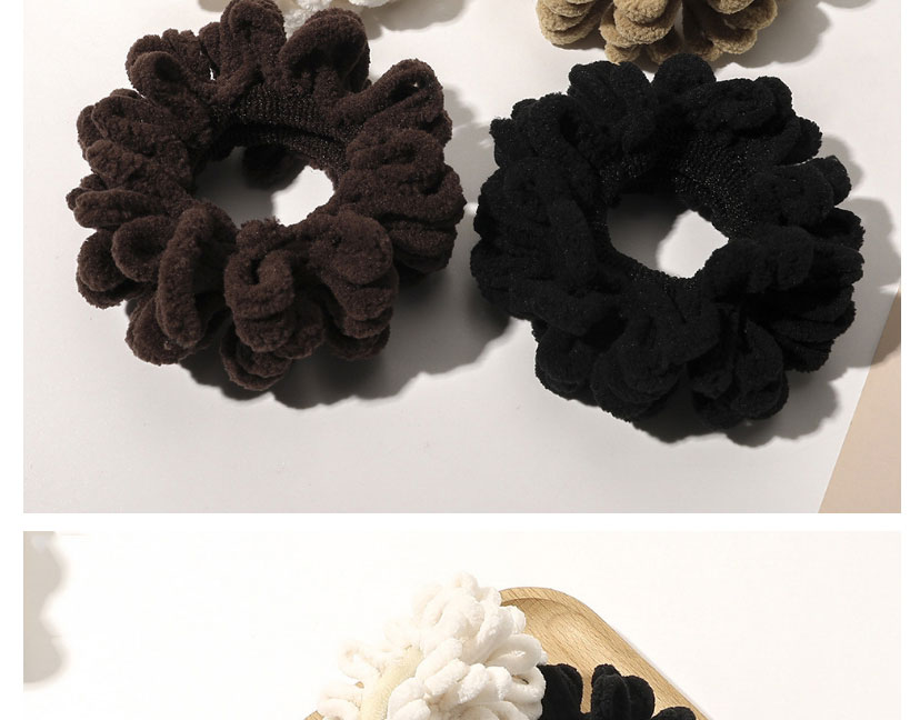 Fashion Deep Coffee Caterpillar Seamless Elastic Hair Loop,Hair Ring