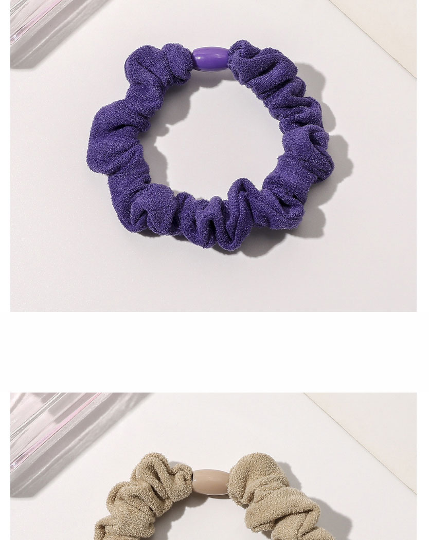 Fashion Purple Suede Pleated Hair Tie,Hair Ring