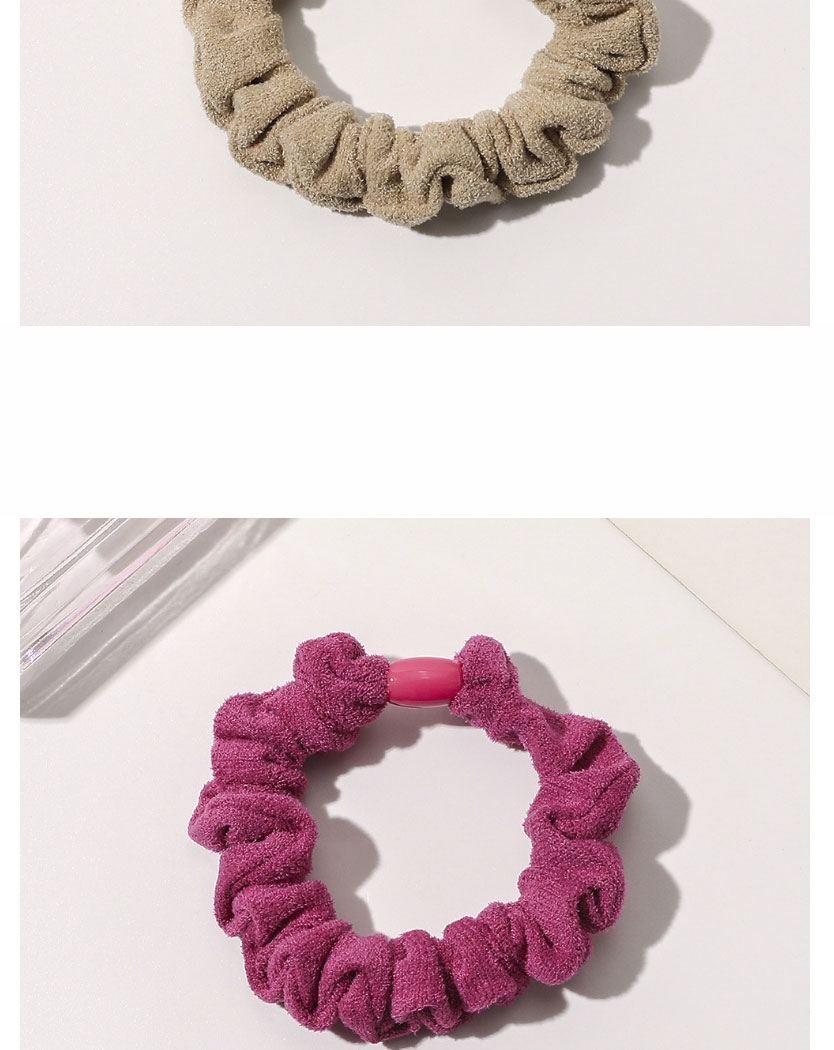 Fashion Fruit Green Suede Pleated Hair Tie,Hair Ring