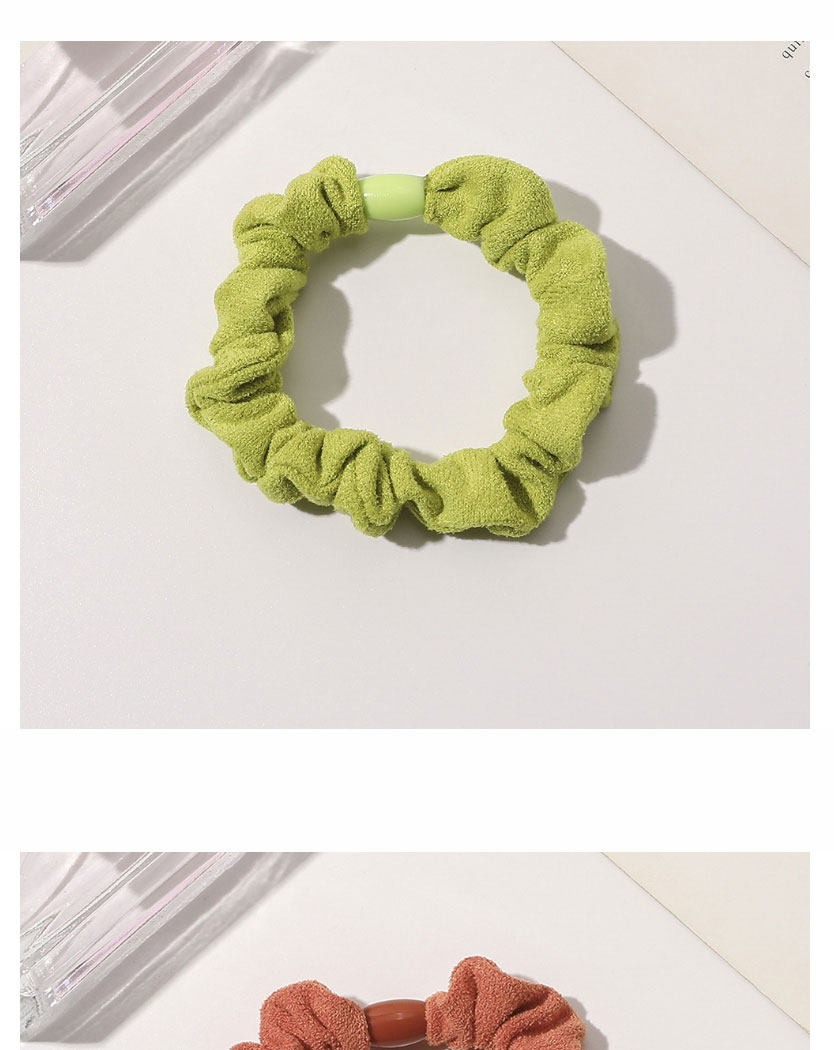 Fashion Yellow Suede Pleated Hair Tie,Hair Ring