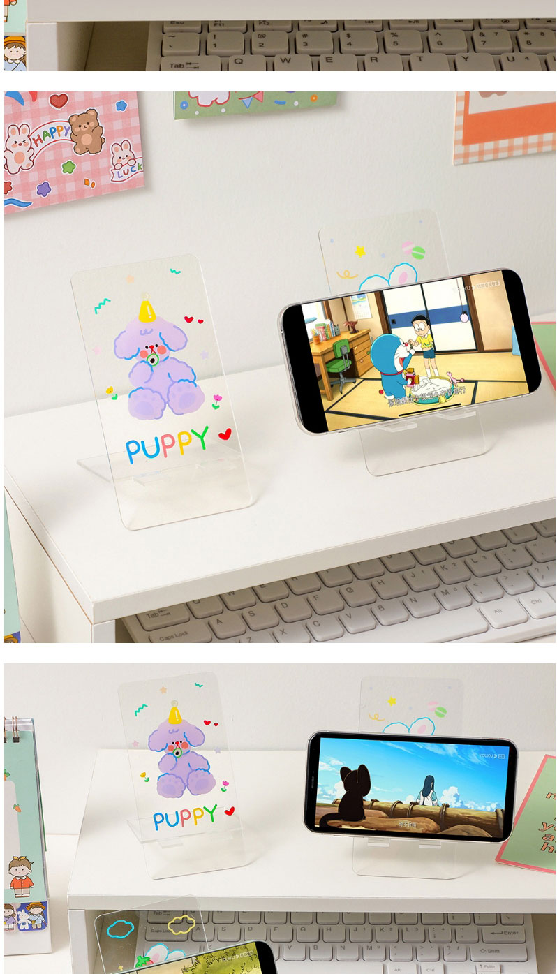 Fashion Cloud Bunny Acrylic Cartoon Transparent Mobile Phone Holder,Phone Hlder