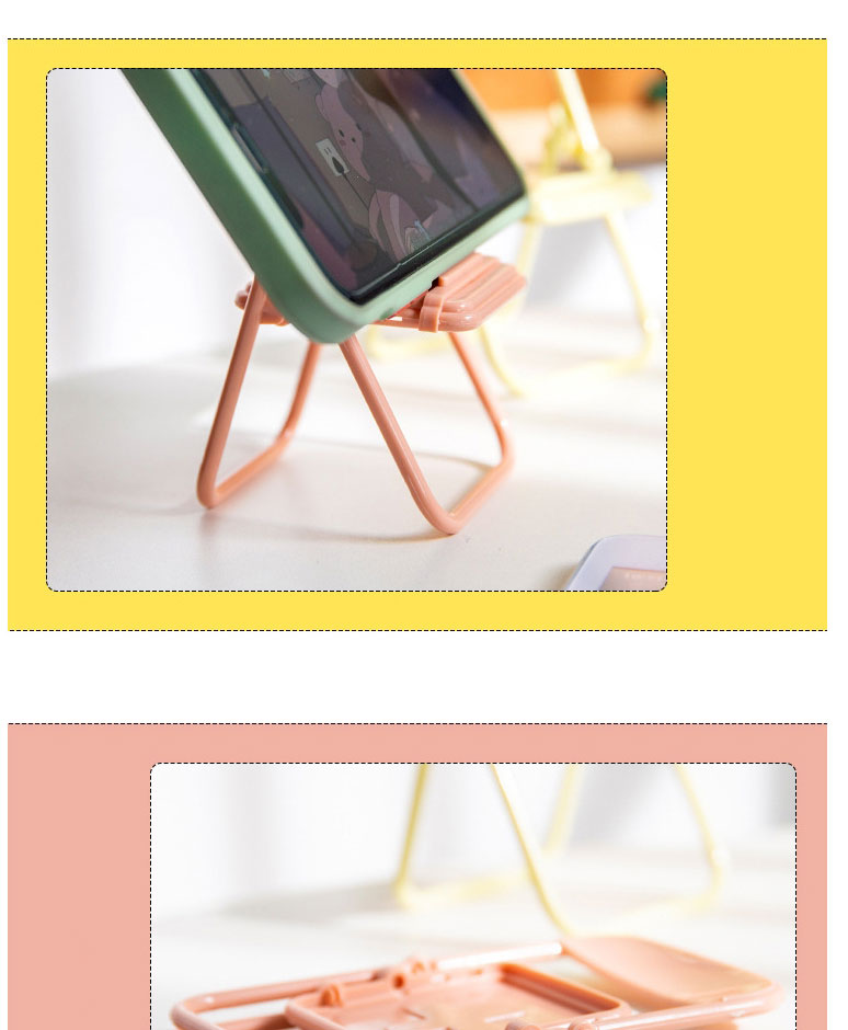 Fashion Cream Purple Plastic Small Chair Mobile Phone Holder,Phone Hlder